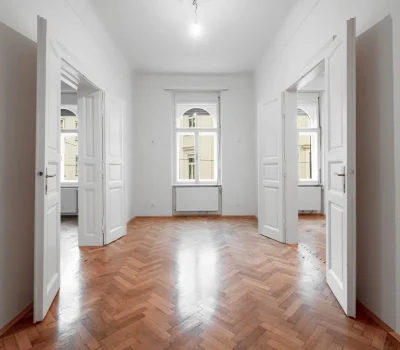 Weitwinkelaufnahme Altbauwohnung Graz